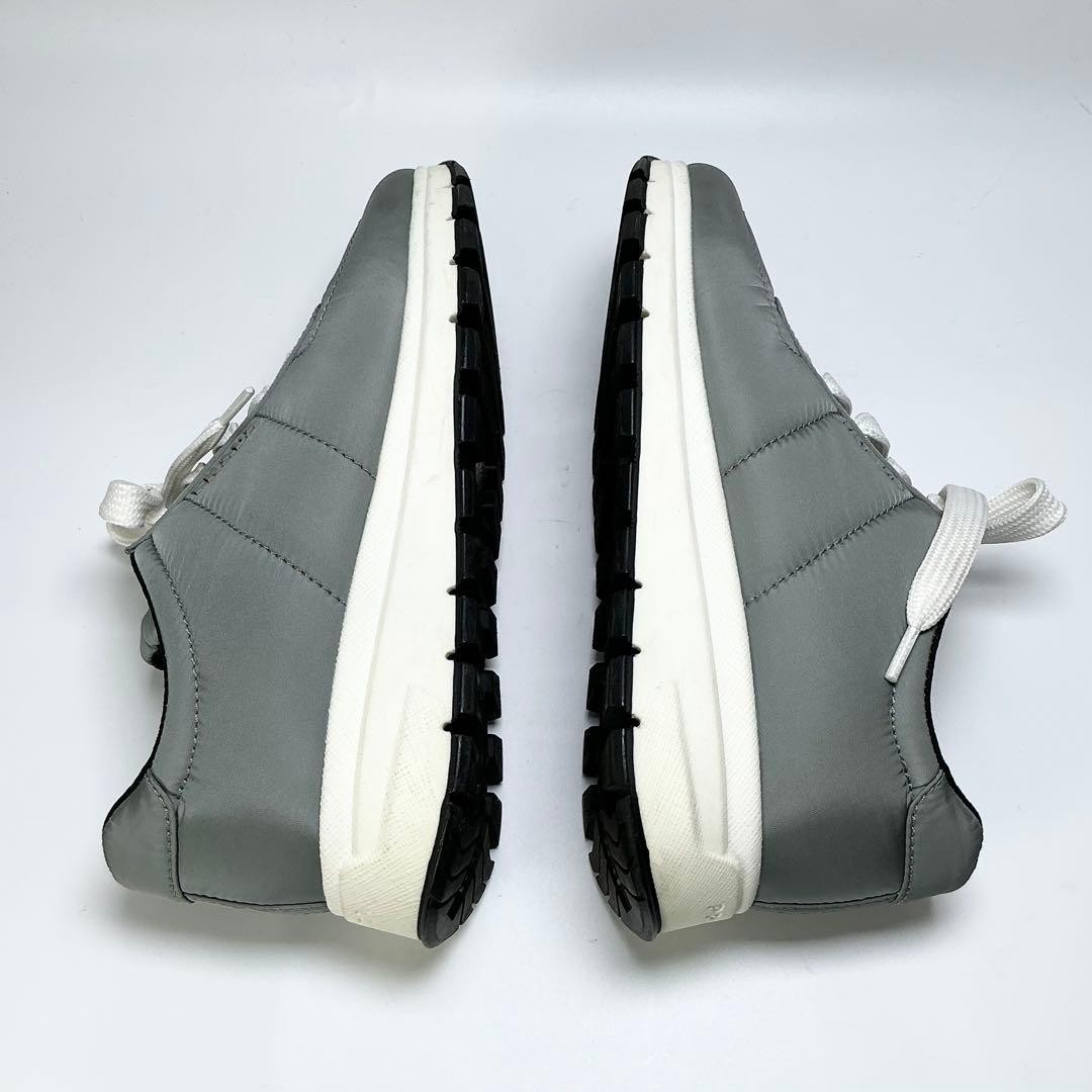 PRADA Sneaker Nylon Gray Size 37.5/JP24.5 From Japan 148022K Authentic thumbnail 8