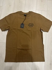 Filson Men’s Pioneer AXE Tool T Shirt Brown Size Large Made In USA