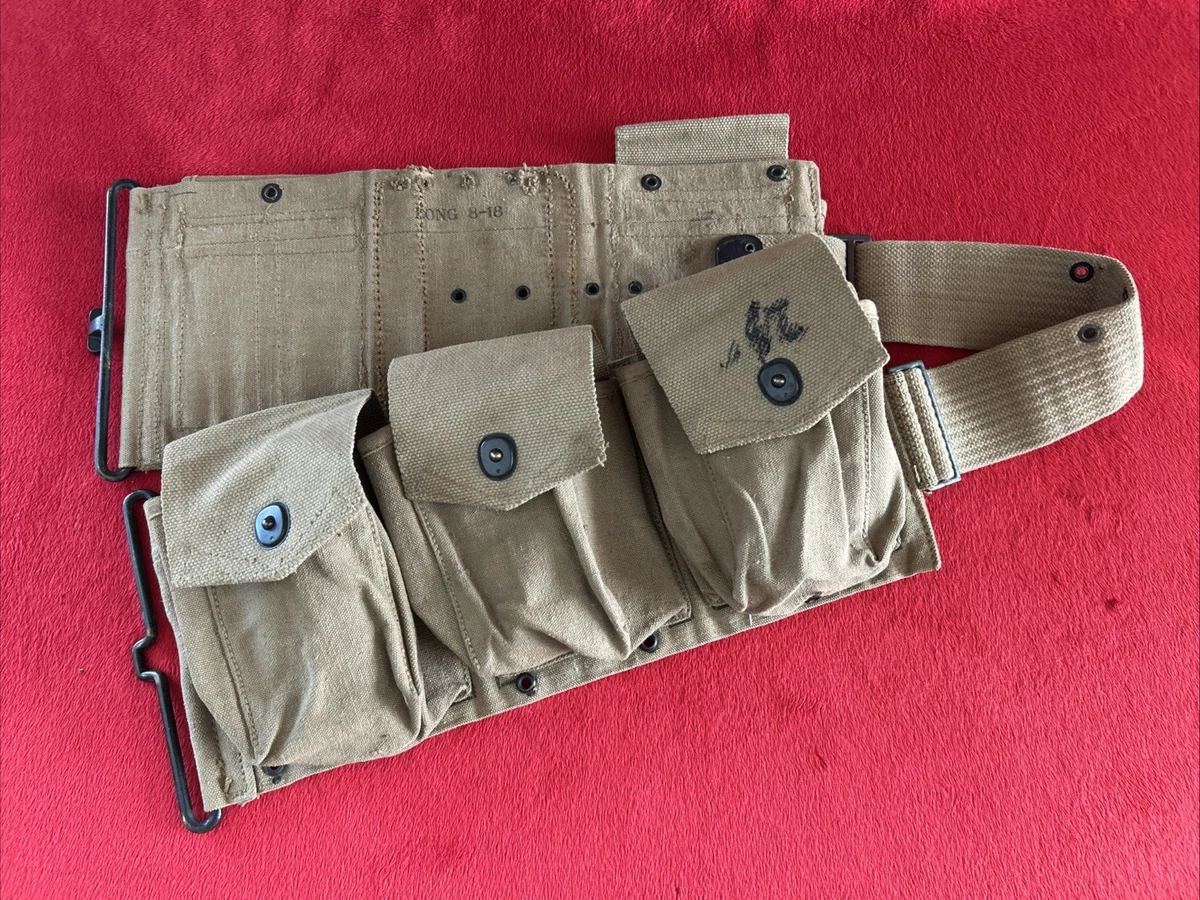 米軍実物, 送料無料 BARガンナーベルト M1918 WW2 米軍 実物 WW1 バー