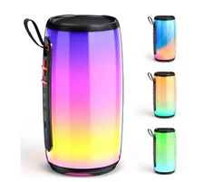 JYX Outdoor Wireless Bluetooth Speaker, Portable Waterproof, with DJ Light