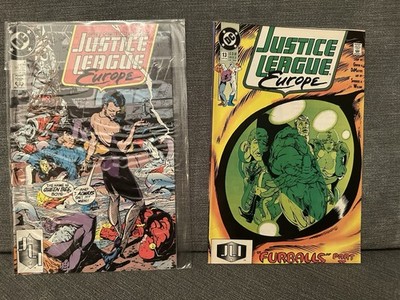Justice League Europe #4 #13 Lot DC Comics 1989 1990 Queen Bee VF