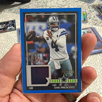 Topps 2026 Flagship Dak Prescott Cowboys 1991 Relic Blue 91TFR-DP /150