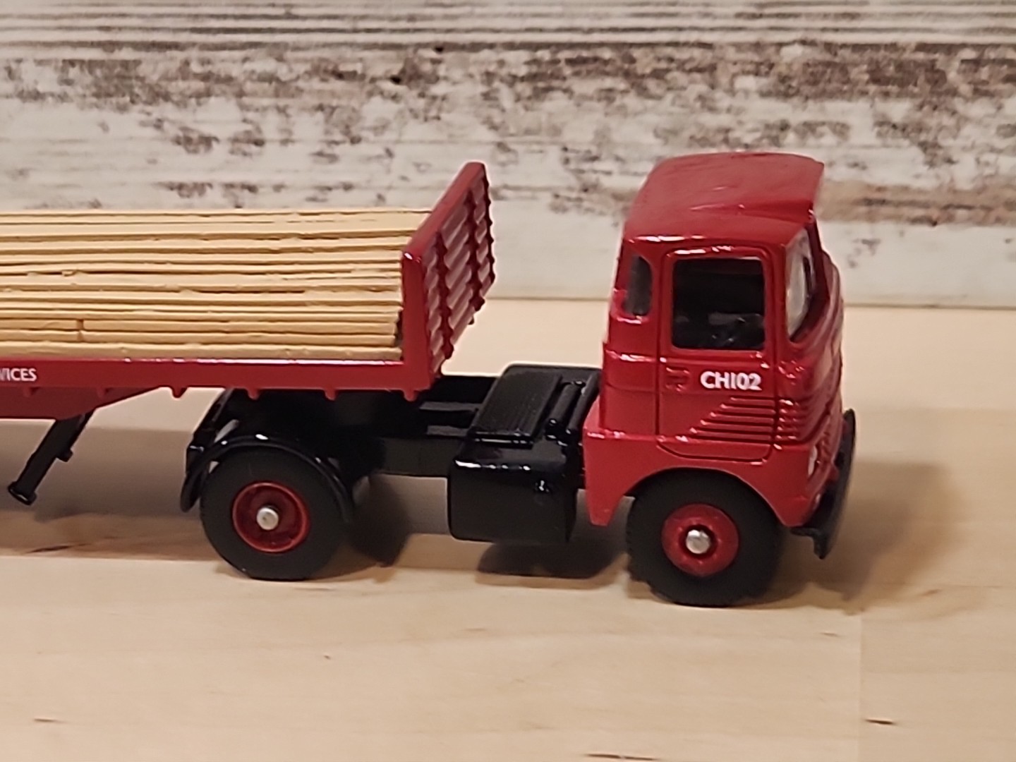 LLEDO BRITISH ROAD SERVICES TRUCK & TRAILER 