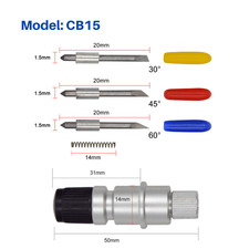HQ Blade Holder  5 Blades 30 45 60  for Graphtec CB15U Cutter Plotter