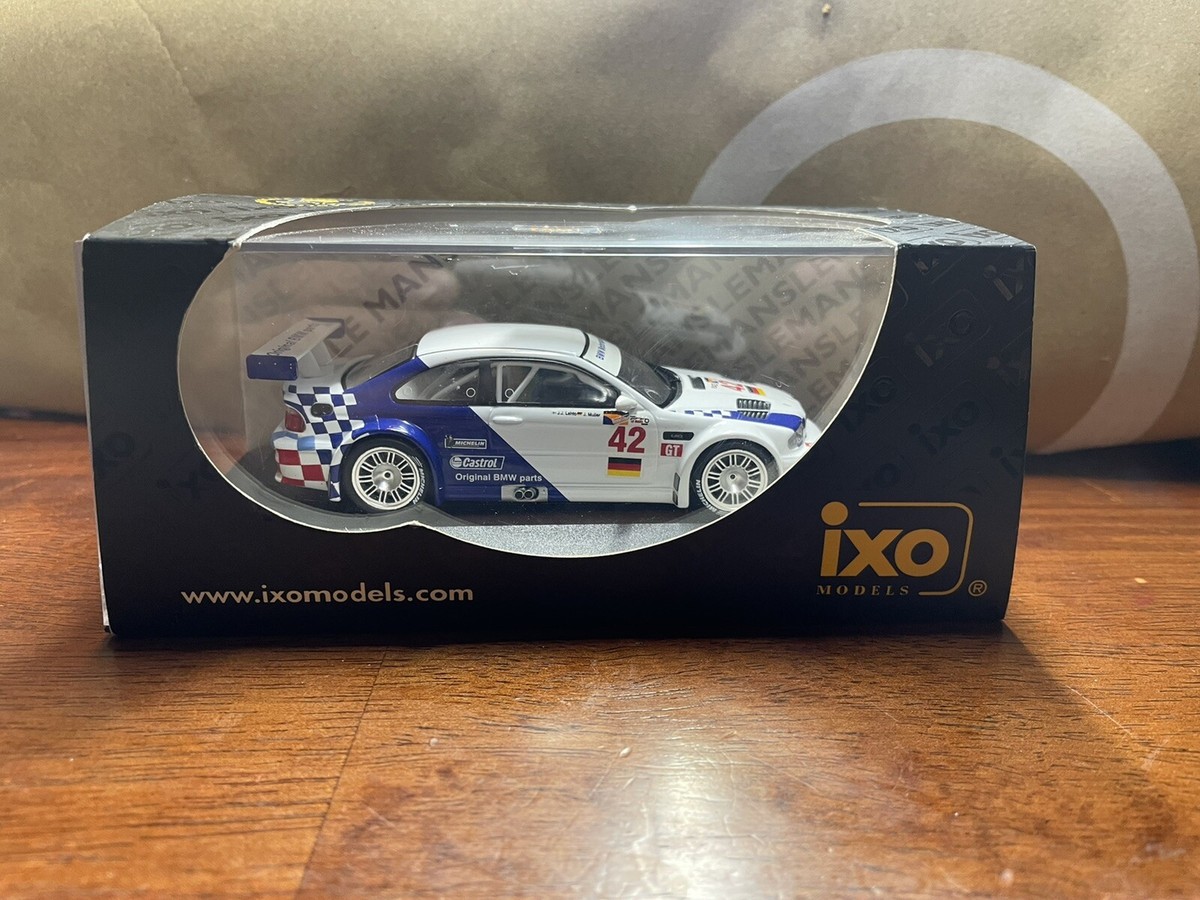 レア  M3 GTR Toy fair ‘02 ミニカー ixo 1/43 IXO 1:43 BMW M3 GTR V8 ALMS 2001 #42 JJ Lehto J Muller GTM006 Old