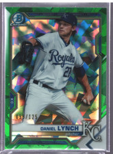 2021 Bowman Chrome Sapphire Prospects Green Refractors #BCP54 Daniel Lynch /125