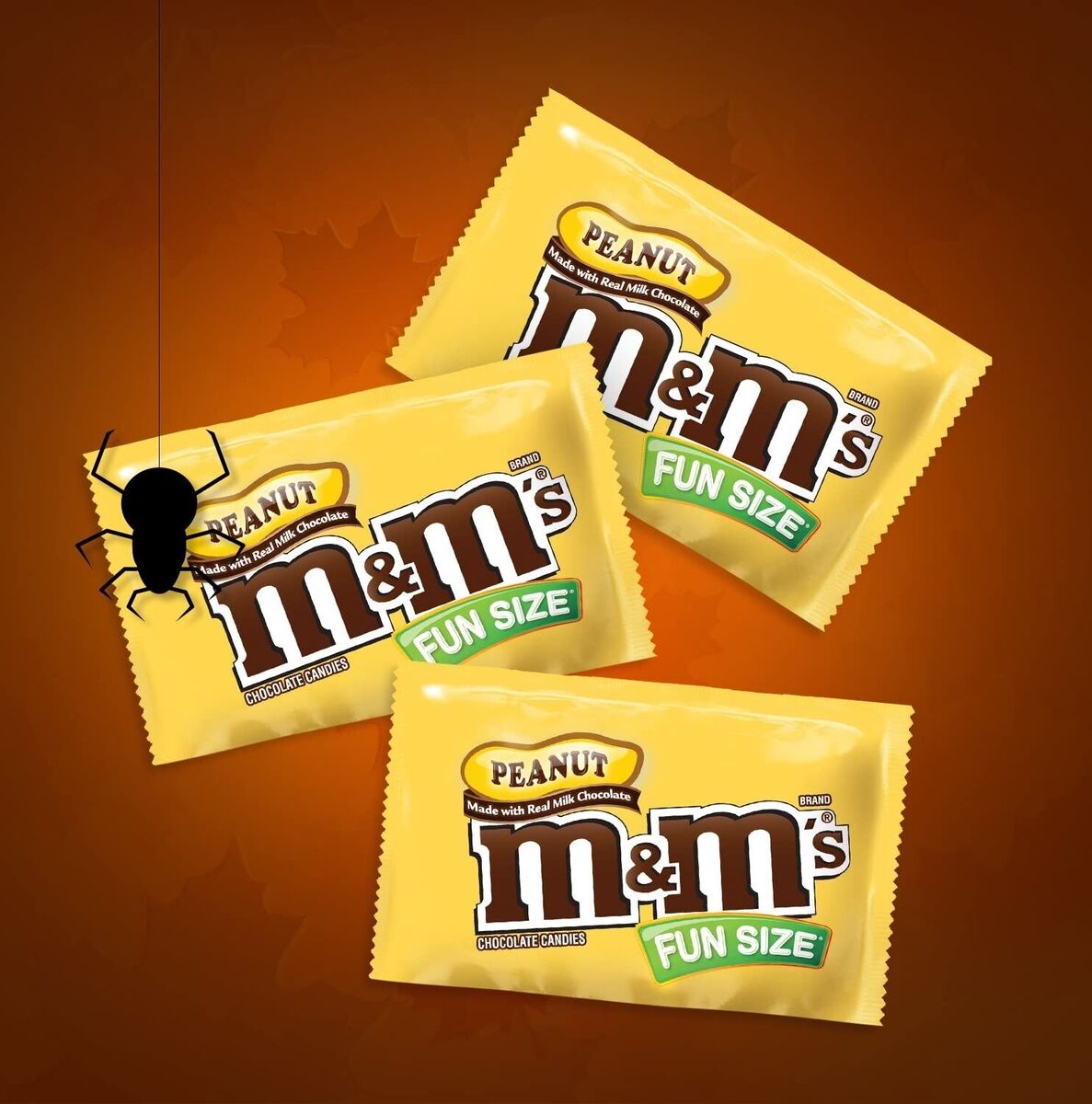 M&M PEANUT Milk Chocolate, Family Size Candy Bag, Individual