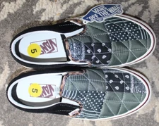Vans Unisex Classic Slip-On 98 Patchwork Quilted Mix Shoes Sz 5 Mens/6.5 Wm NWOB