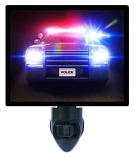 Decorative Photo Night Light, Police, Patriotic, Lights