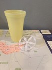 Tupperware Quick Shake 16 oz Mixer Blender Shaker #844 yellow Lid Insert — photo 3