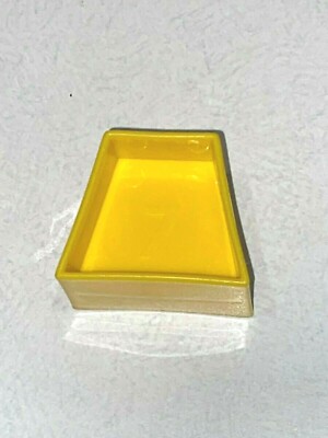 Tupperware Tupper Toy #7 (SEVEN) Replacement Shape-O Ball Trapezoid Yellow Shape