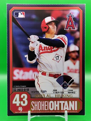 Shohei Otani 2023 American League Home Run King Memorial Postkarte Japan Nr. 43