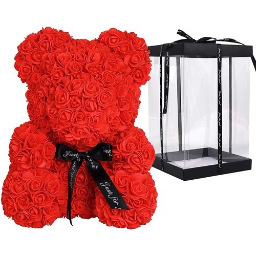 Orsetto di rose LoveBear Fiori Artificiali In Schiuma Orso Fatto