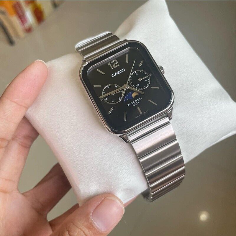 Casio MTP-M305D-1A Black Analog Moon Phase Classic Lunar Casio MTP-M305D-1A Black Analog Moon Phase Classic Lunar