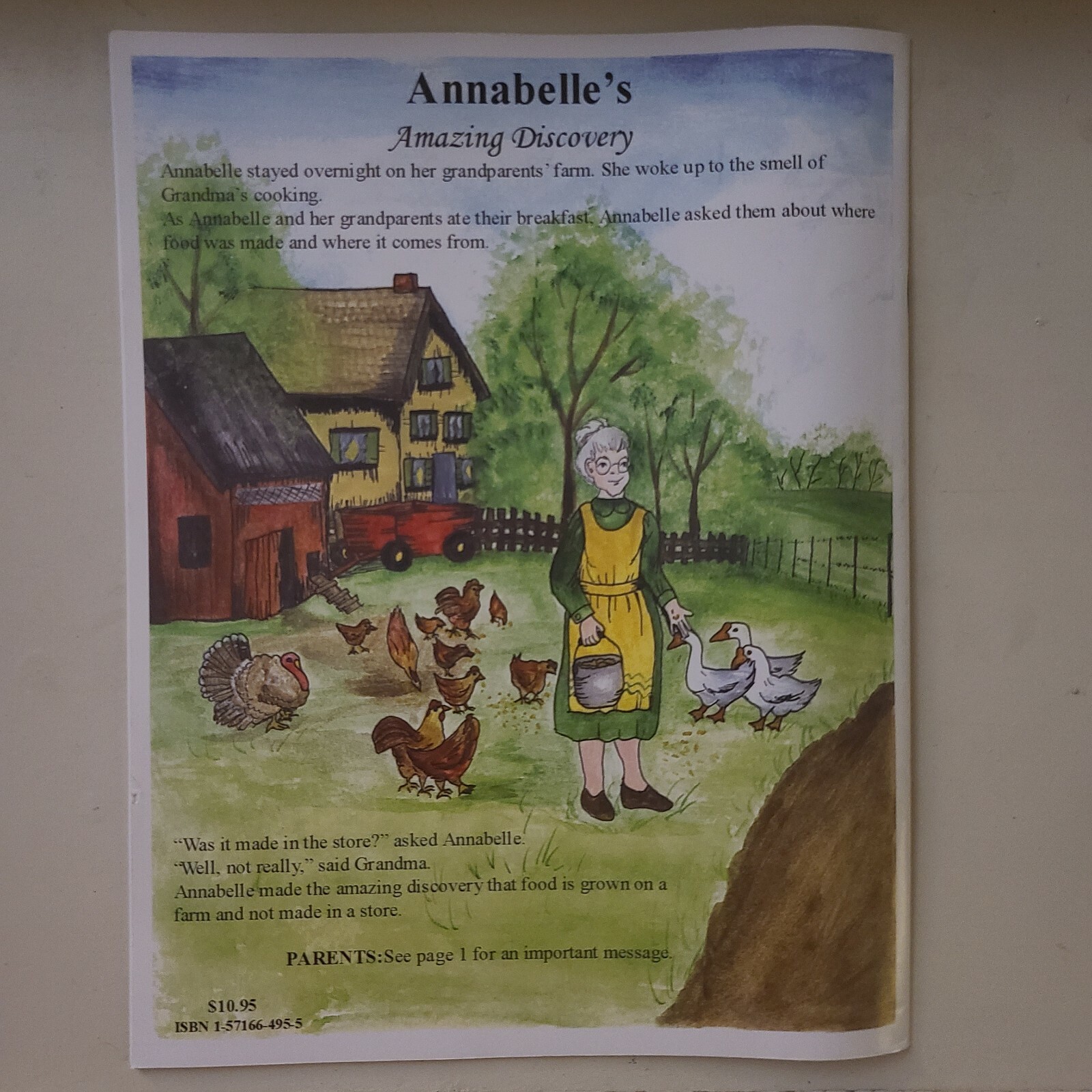 ANNABELLE'S AMAZING DISCOVERY by Ron Deen (Food Grows on Farms) PB-NEW ...