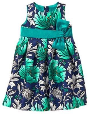NWT Gymboree Emerald party Green Floral Dress Toddler 3T,4T 5T | eBay