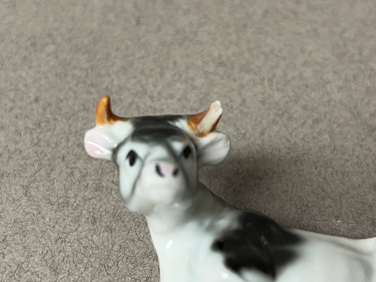 12-Vintage MINIATURE Porcelain/Ceramic Animals-Cow,Pigs,Dogs,Rabbit,Hen,Duck,Etc