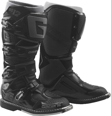 Gaerne SG-12 Motorcycle Boots Black/Grey MX Off-road ATV BMX MTB Adult Size 11