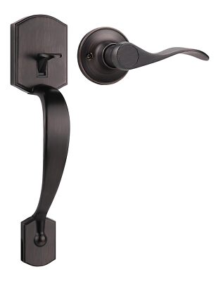 Camelot Trim Lower Half Handleset Oil Rubbed Bronze Finish Upgated Entry Door Ha