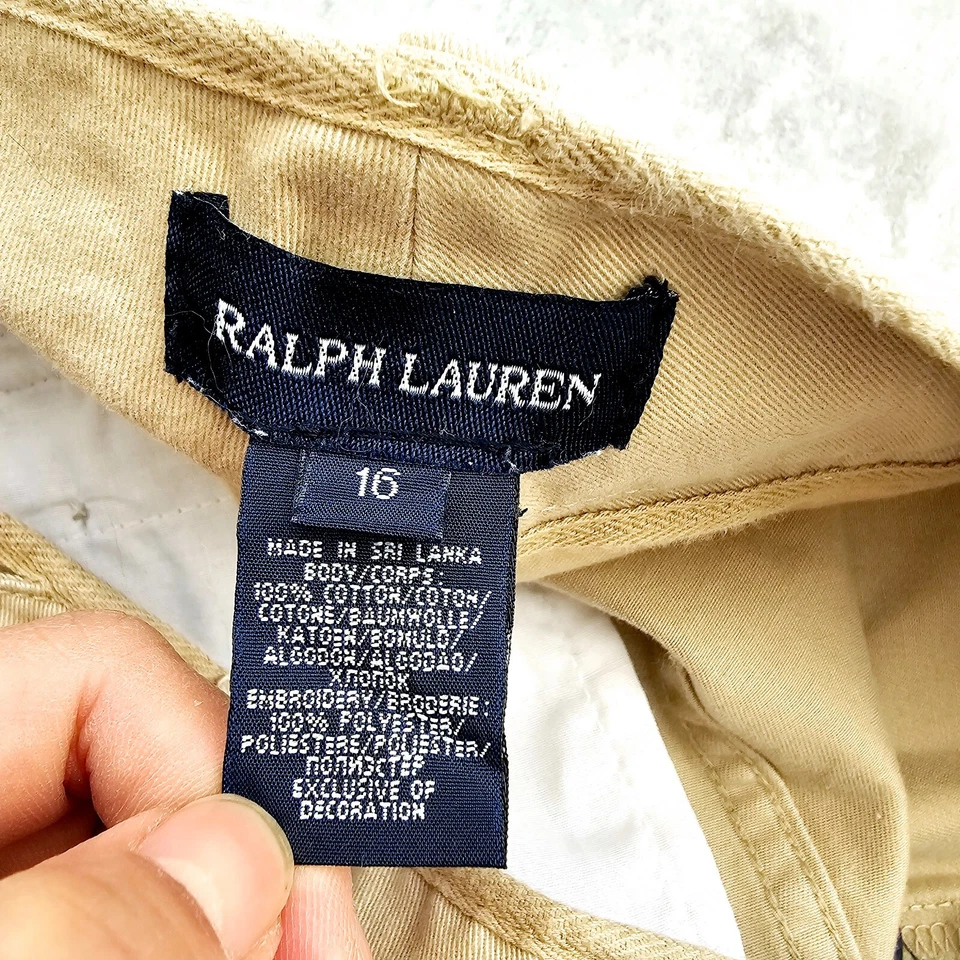 Minifalda Polo Ralph Lauren Niñas 16 XL Tostada Caqui Perros Preppy Ultra Super Foto 3 de 4