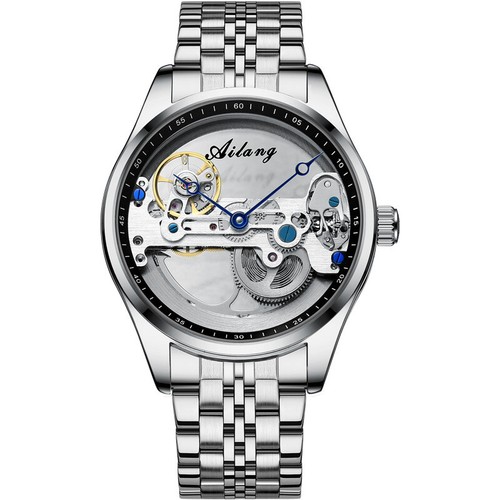 AILANG Men Watch Double-sided Hollow Automatic Mechanical Wristwatch Waterproof - Picture 26 of 30