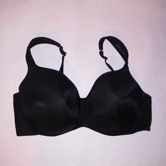 Cacique Bra 42DD Solid Black Lined Underwire - image 1