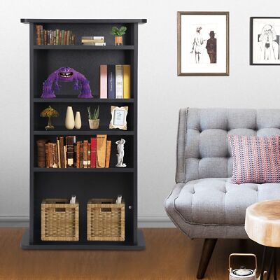 Multimedia Storage Cabinet DVD Rack Book Shelf Organizer Stand Media Tower