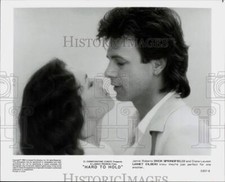 1984 Press Photo Rick Springfield & Janet Eilber in "Hard to Hold" Movie