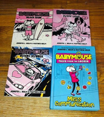 LOT of Babymouse Jennifer Holms Children's Graphic Novel Book Tales  Locker
