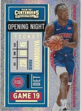 2020-21 Panini Contenders SEKOU DOUMBOUYA OPENING NIGHT TICKET FOTL #30 /25