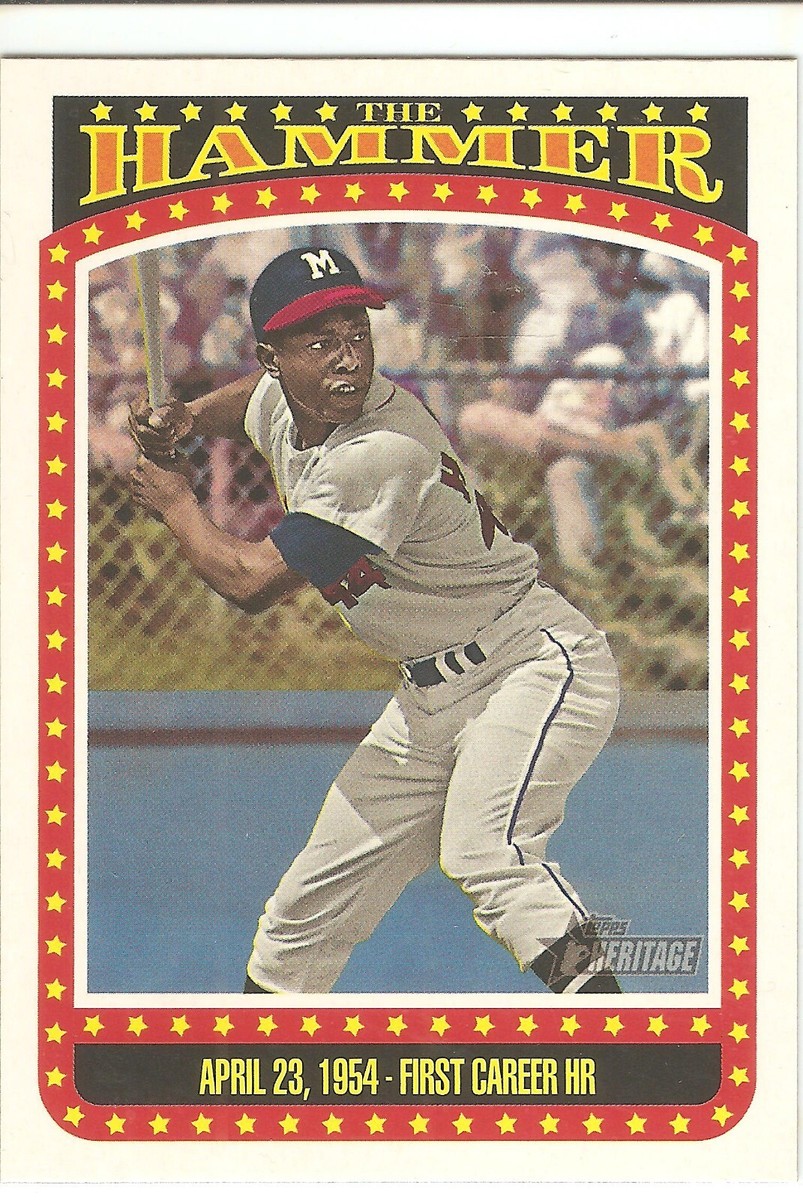 2023 TOPPS HERITAGE HANK AARON THE HAMMER BASEBALL CARD TH-2 | eBay