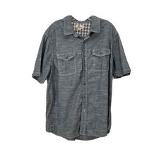 Woolrich Shirt Men's X-Large Black/white Button Down Shirt Outdoor Casual