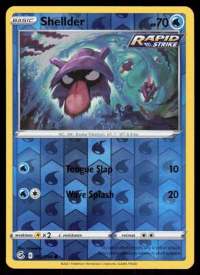 Shellder 050/264 Reverse Holo Pokemon Fusion Strike LP