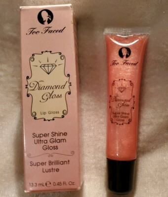 TOO FACED Diamond Gloss Super Shine Ultra Glam Lip Gloss FIRE .45 oz 13.3mL NEW