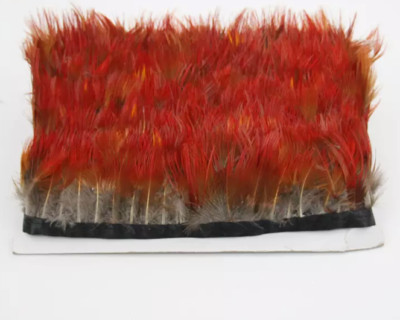 10m Red Pheasant Feather Trim Ribbon Craft Sewing Costume Millinery Boho DIY