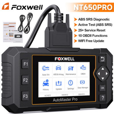 Automotive Car OBDII Scanner Diagnostic Scan Tool ABS SRS Bi-directional Oil BMS