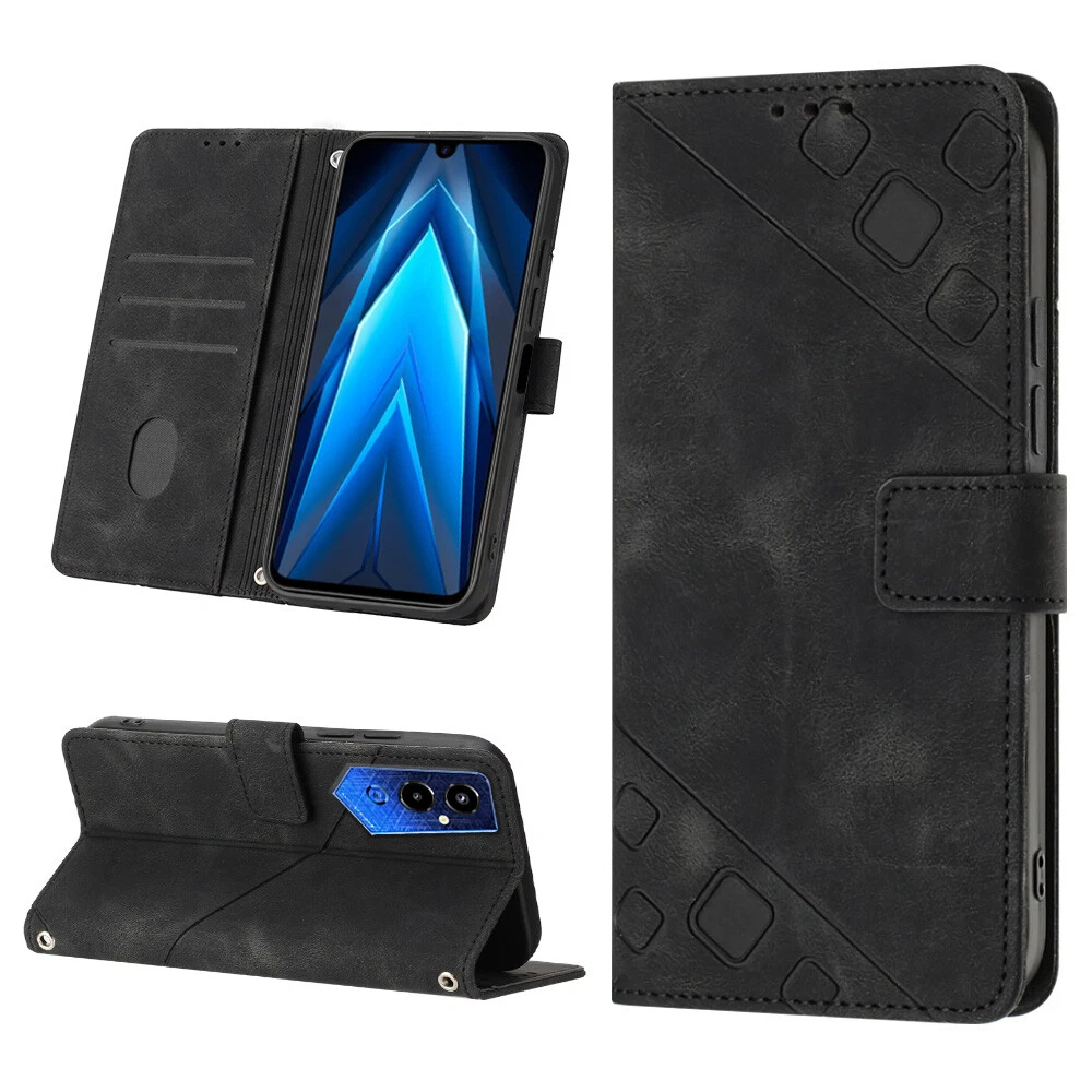 Phone Case For Tecno Pova 4 Pro LG8N Leather Flip Cover Patterned Protector