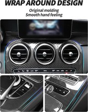 Anillo Embellecedor Para Cerradura De Puerta – Interior Coche Compatible Con Mercedes Clase C W205 (2015-2017)