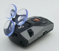 New - COBRA - Windshield Mount Radar Detector w/6 Clear Suction Cups        (C3)