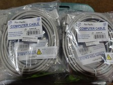 2 pcs 25 Foot DB9 RS-232 Male to Female Serial Port Extension Cable Cord 26 AWG