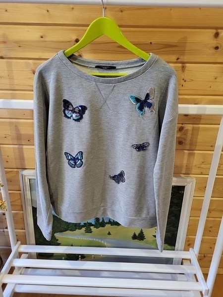 Women Weekend Max Mara Sweater Grey Cotton 38 / M