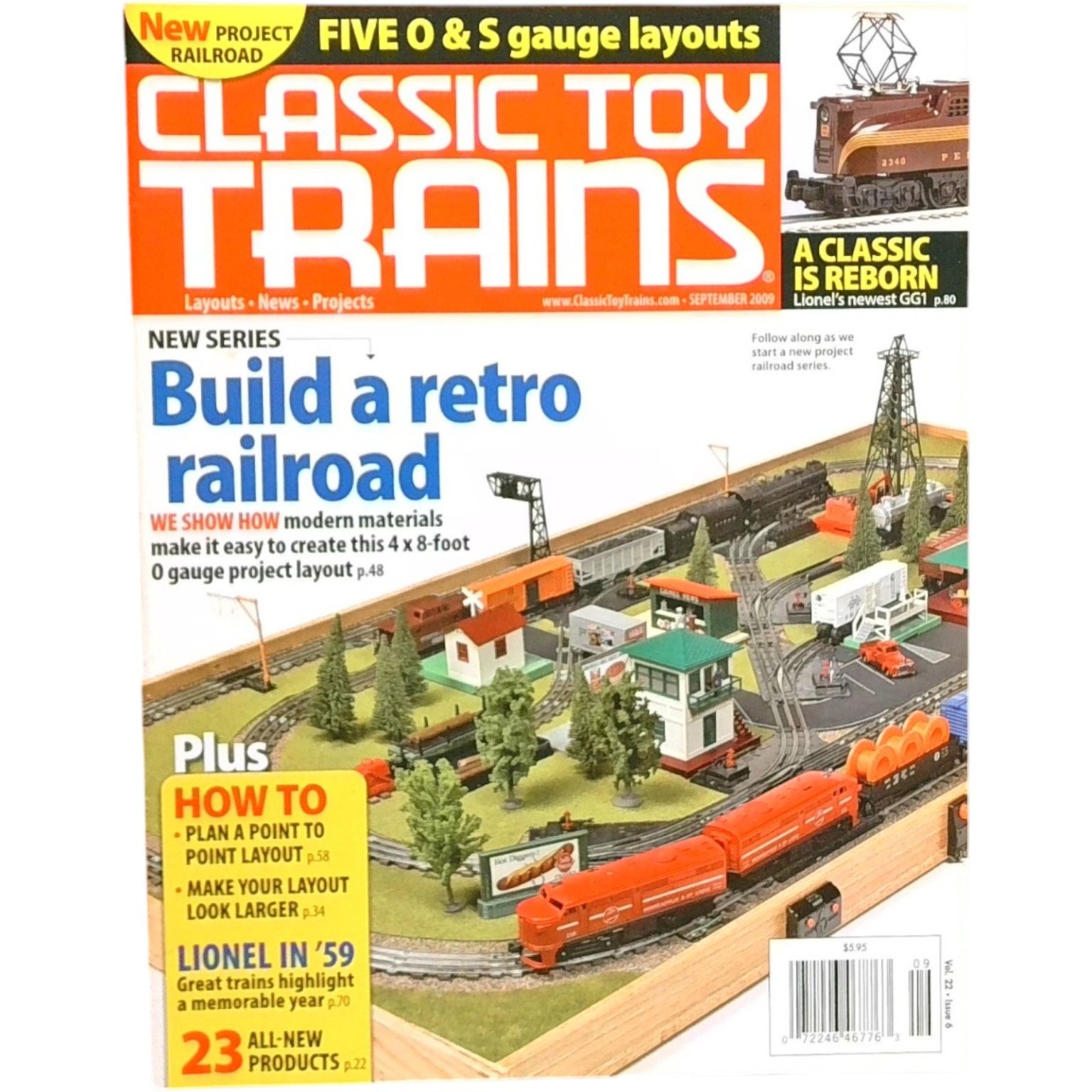 Classic Toy Trains Magazine September 2009 O Gauge Retro Railroad Hobby