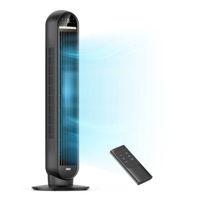 DREO 36'' Tower Fans Home, 90° Oscillating Fan 24 Ft/s High Velocity Standing Fan