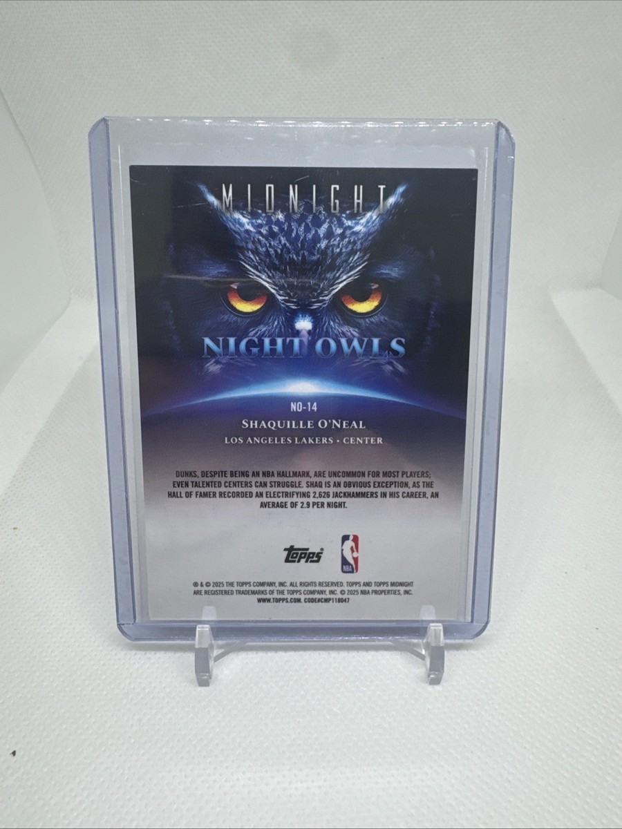 ネビル kakawow ラッキーミニ スクリプトアートカード /15 2025-2026 Topps Midnight Shaquille O'Neal Night Owls Los Angeles