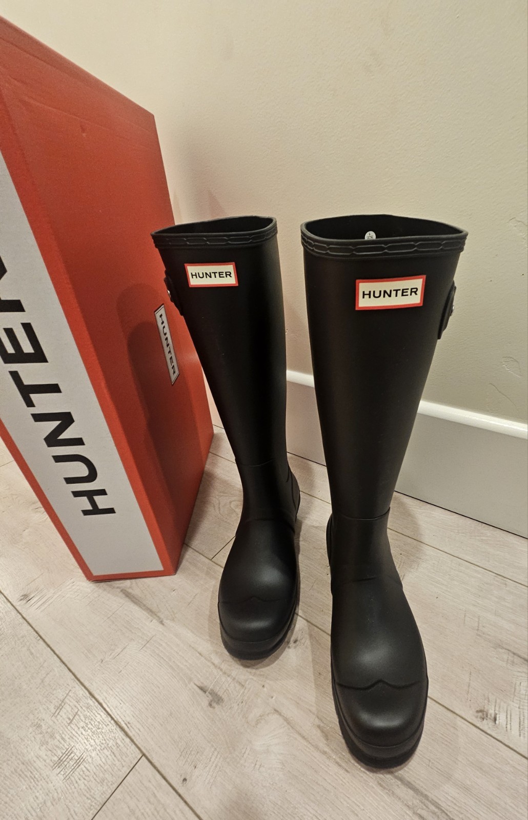 's Original Tall Rain Boots Waterproof Black Color Pull On