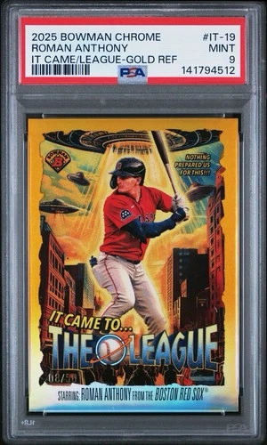 2025 Bowman Chrome Roman Anthony It Came to the League #IT-19 Gold /50 PSA 9