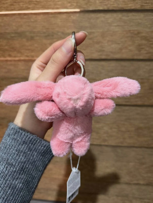 Jellycat Bashful Pink Bunny Plush Bag Charm Keychain Retired Collectible NWT