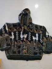 Tejidos Ruminahui Alpaca Hoodie Wool Sweater Child's Size 6-8