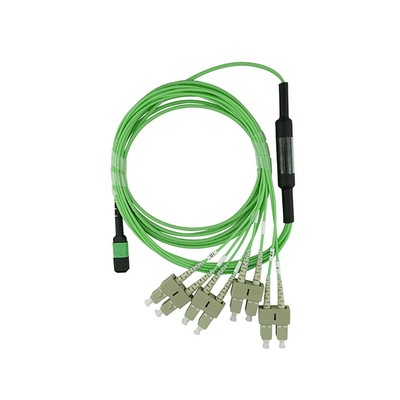 BlueOptics Fiber Breakout Cable, MTP/UPC, 4xDuplex SC/UPC, 1 Meter, Multi-mode G