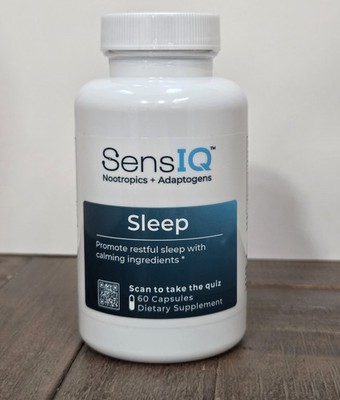 SensIQ Mind & Mood Sleep Natural Supplement Nootropics+Adaptogens Restorative 60